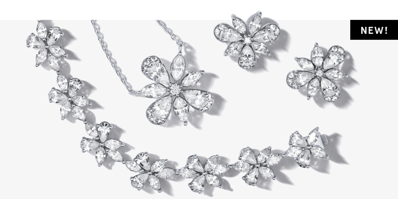 Earrings, Bracelet and Necklace from Monique Lhuillier Bliss