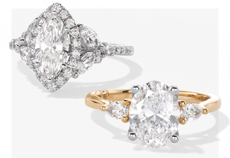 Collection of Monique Lhuillier Bliss Rings.