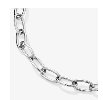 Charmed Memories Paperclip Chain Bracelet 4.3mm Solid Sterling Silver 7.5