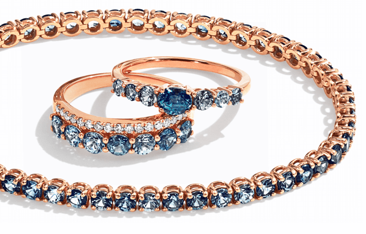 Examples of the Montana Blue collection by Le Vian.