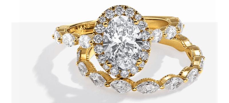Showcase of engagement rings.