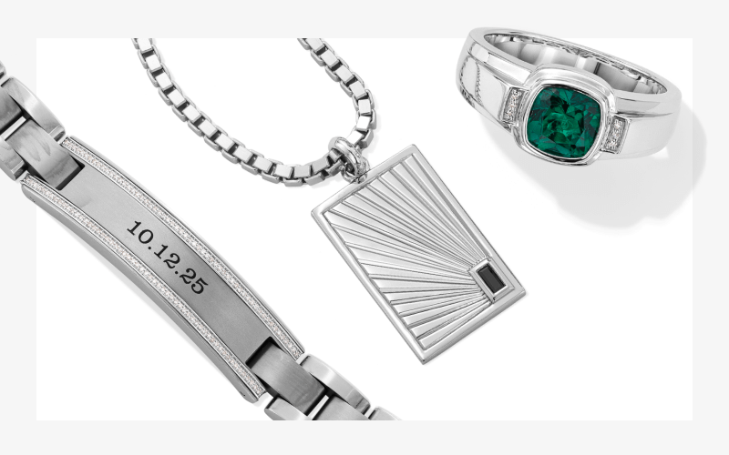 Showcase of gifts for men.
