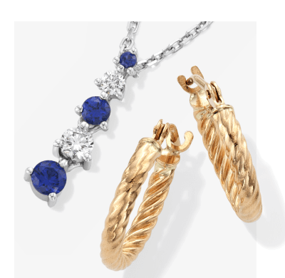 Showcase of gifts for women.