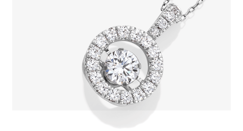 Unstoppable Love Lab-Grown Diamond Necklace White Gold.