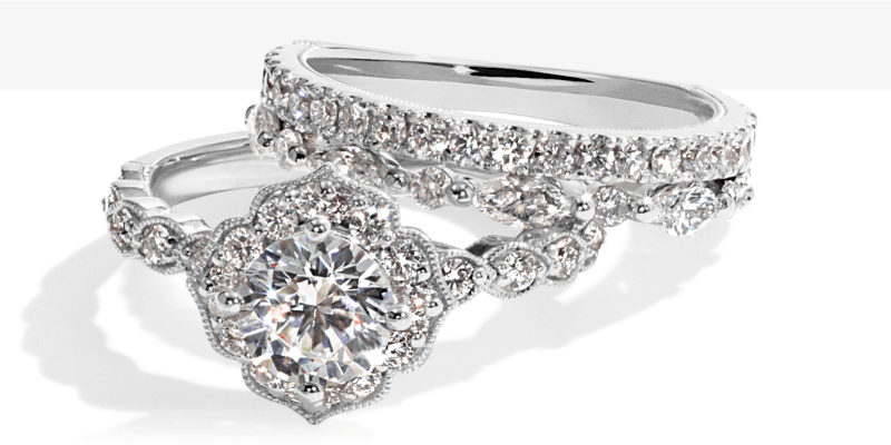 Examples of bridal rings