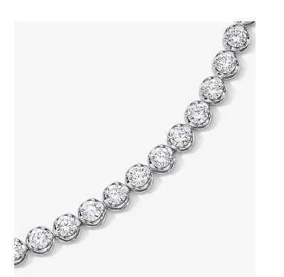 KAY Lab-Grown Diamonds Tennis Bracelet 10K White Gold