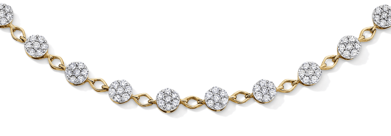 KAY Lab-Grown Diamonds Cluster Link Bracelet