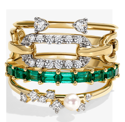 Various beautiful rings