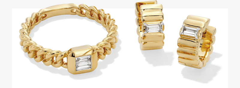 Studio By KAY yellow gold diamond pendant bracelet and matching earrings.
