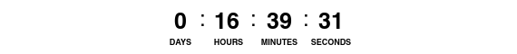 72 Hour Countdown Timer