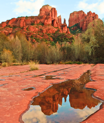 The Iconic red rock formations of Sedona.