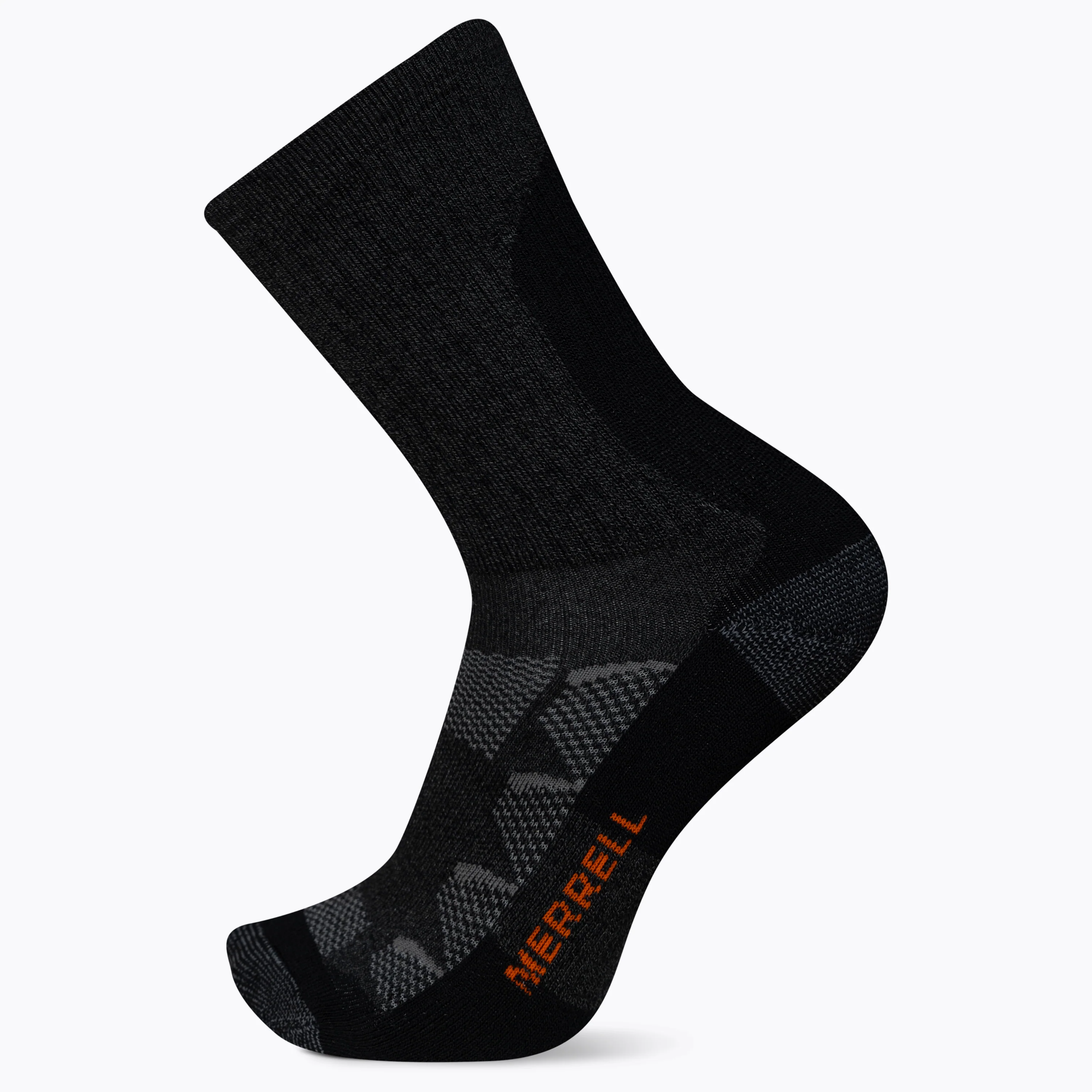 Image of Merrell MOAB Midweight and Breathable Hiking Crew Socks with Blister Protection and Sustainable Coolmax Fast Dry Moisture Wicking