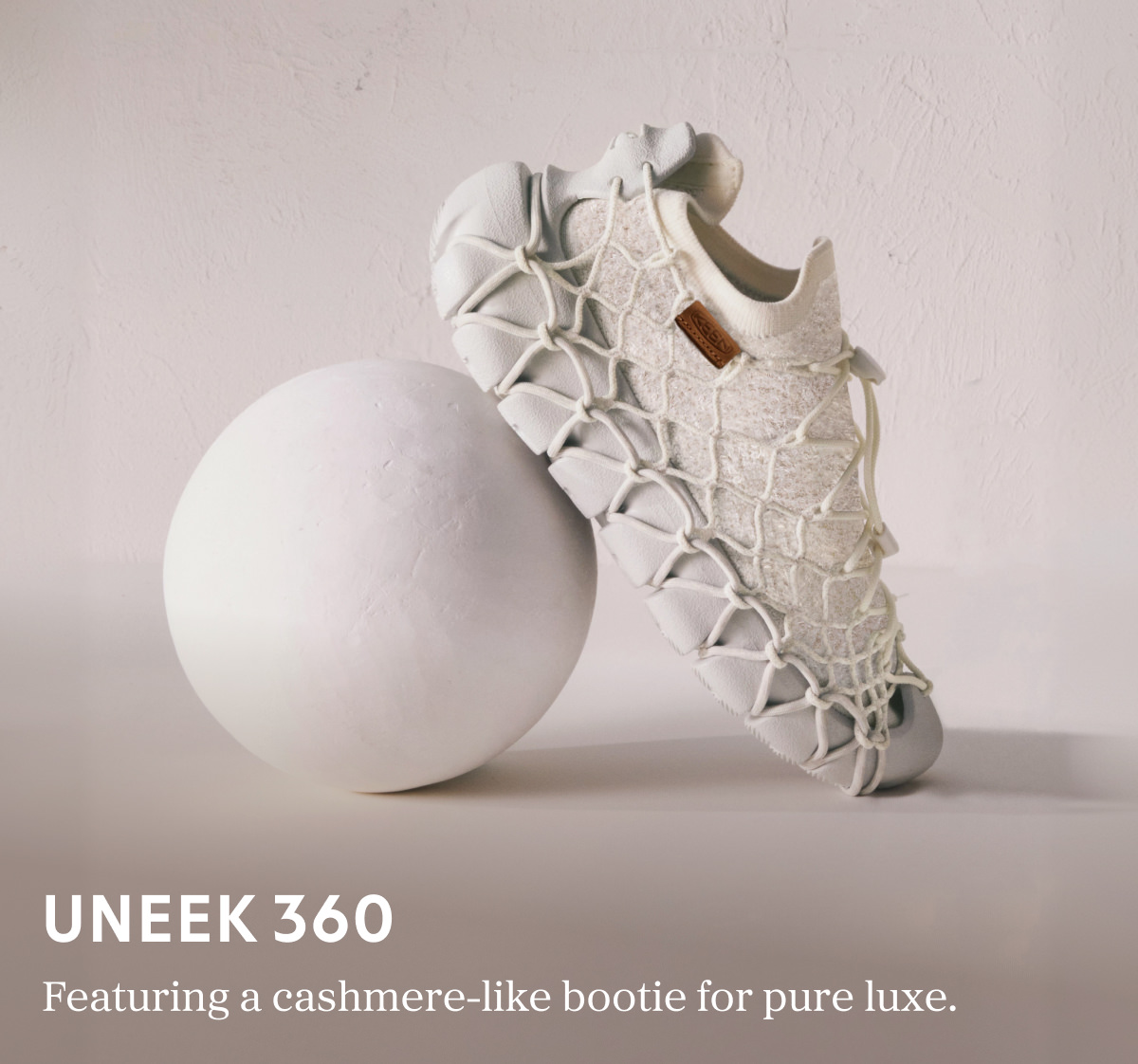 UNEEK 360: Featuring a cashmere-lime bootie for pure luxe