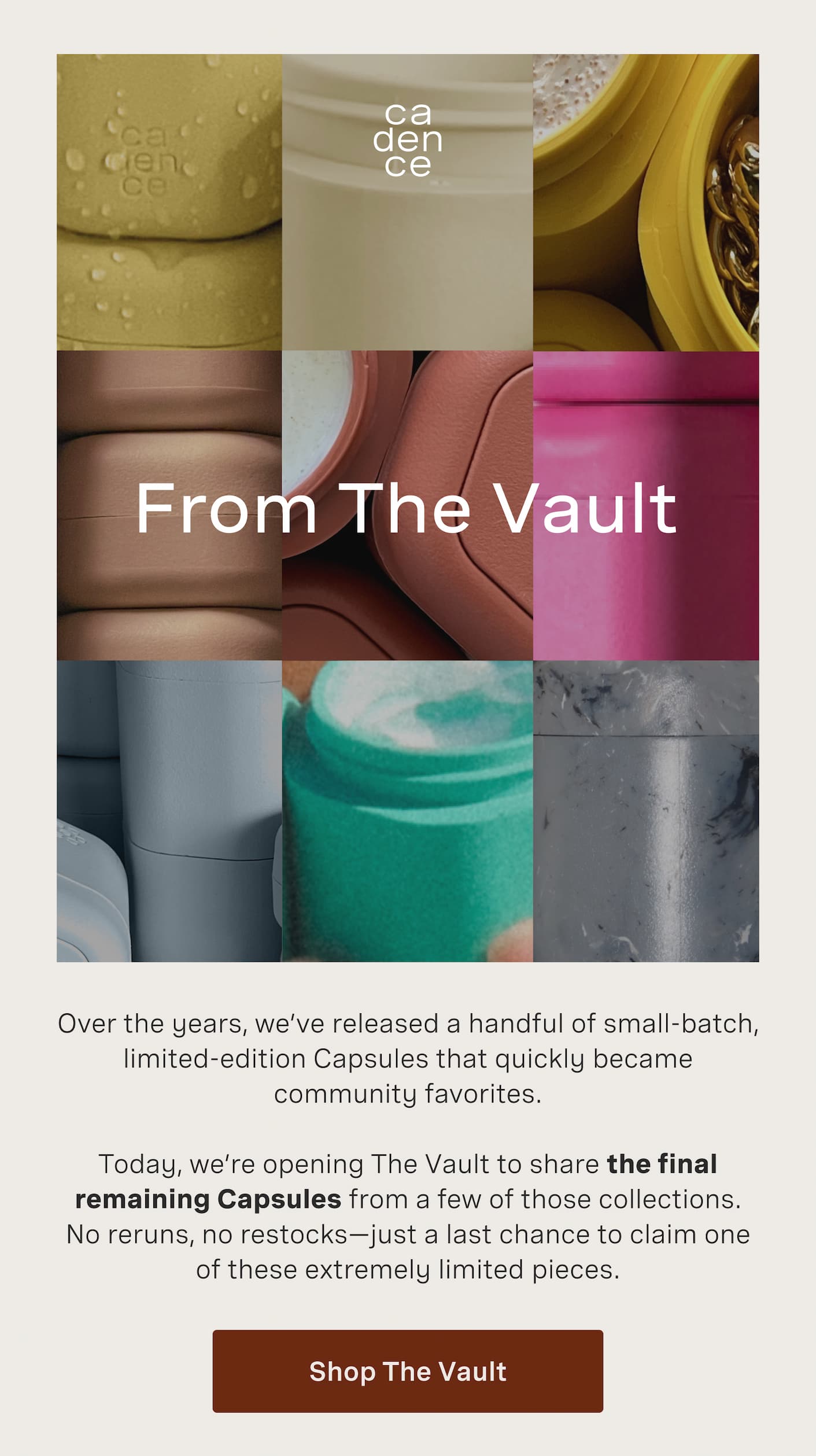 Shop limited edition capsules in The Vault
