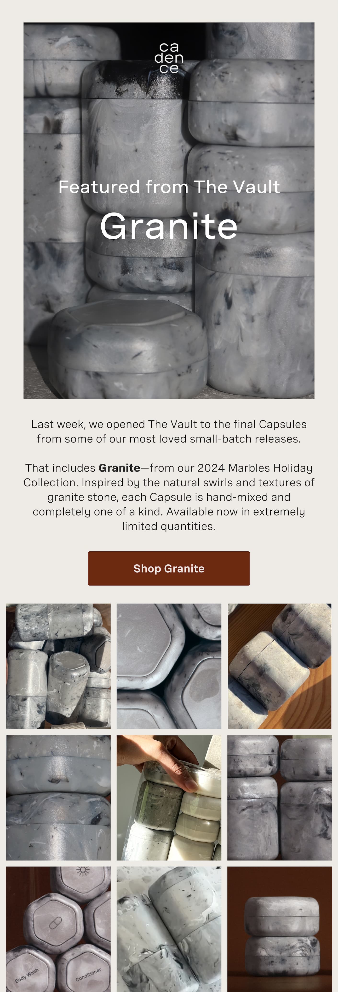 Shop the Granite Capsules