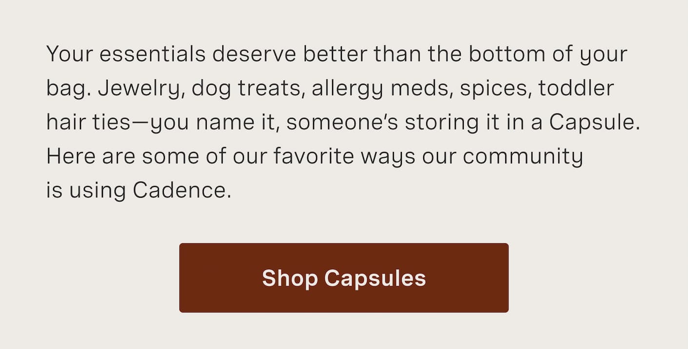 unique capsule use cases