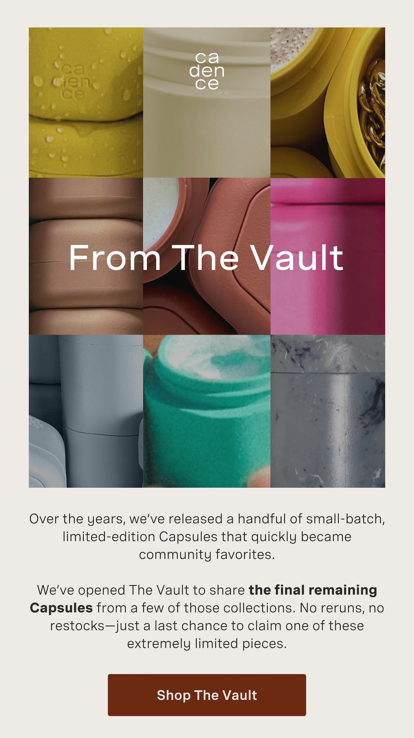 Shop limited edition capsules in The Vault