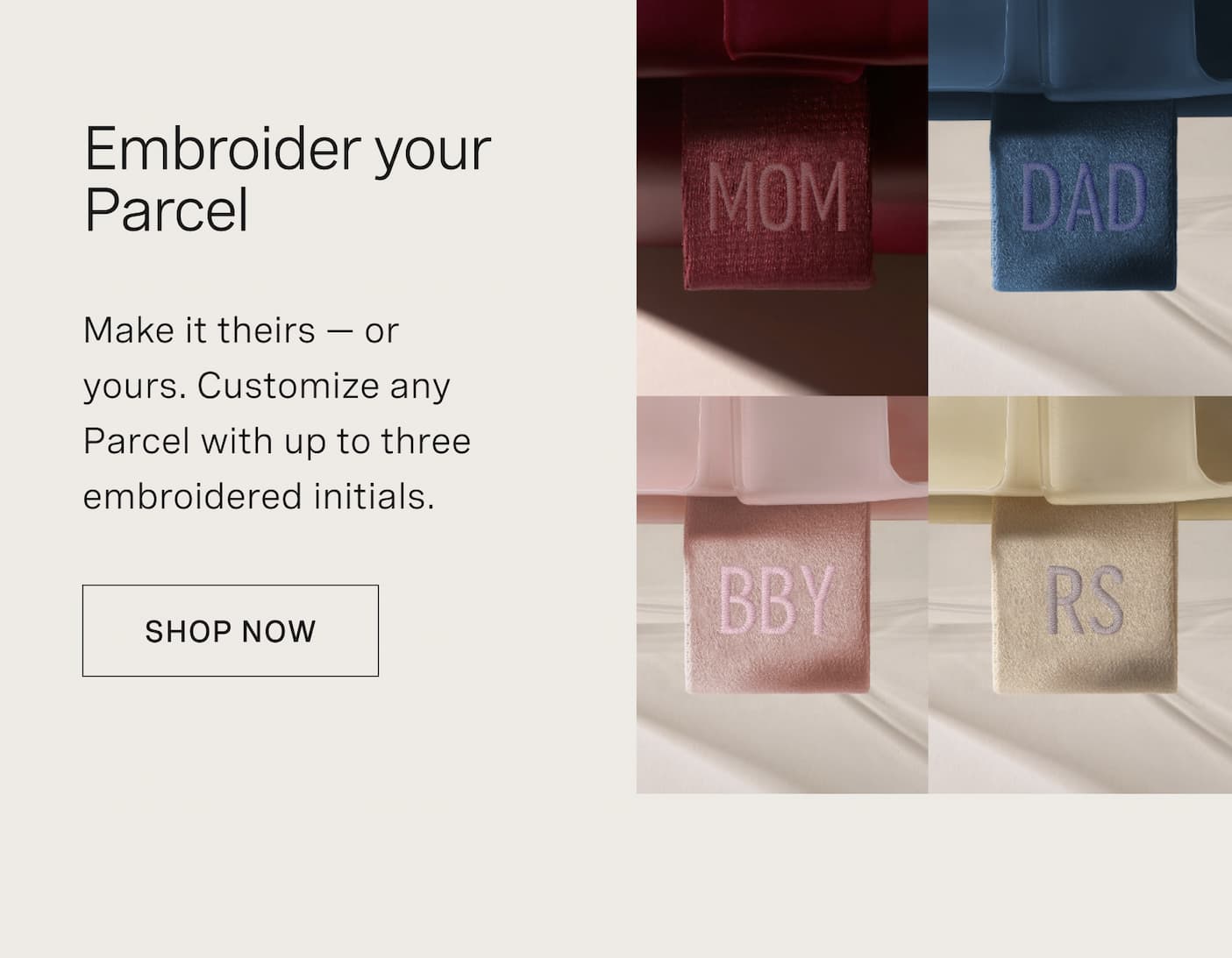 Embroider your parcel