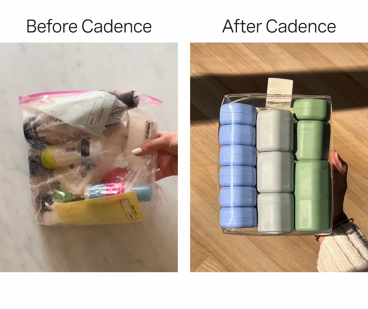 before and after cadence