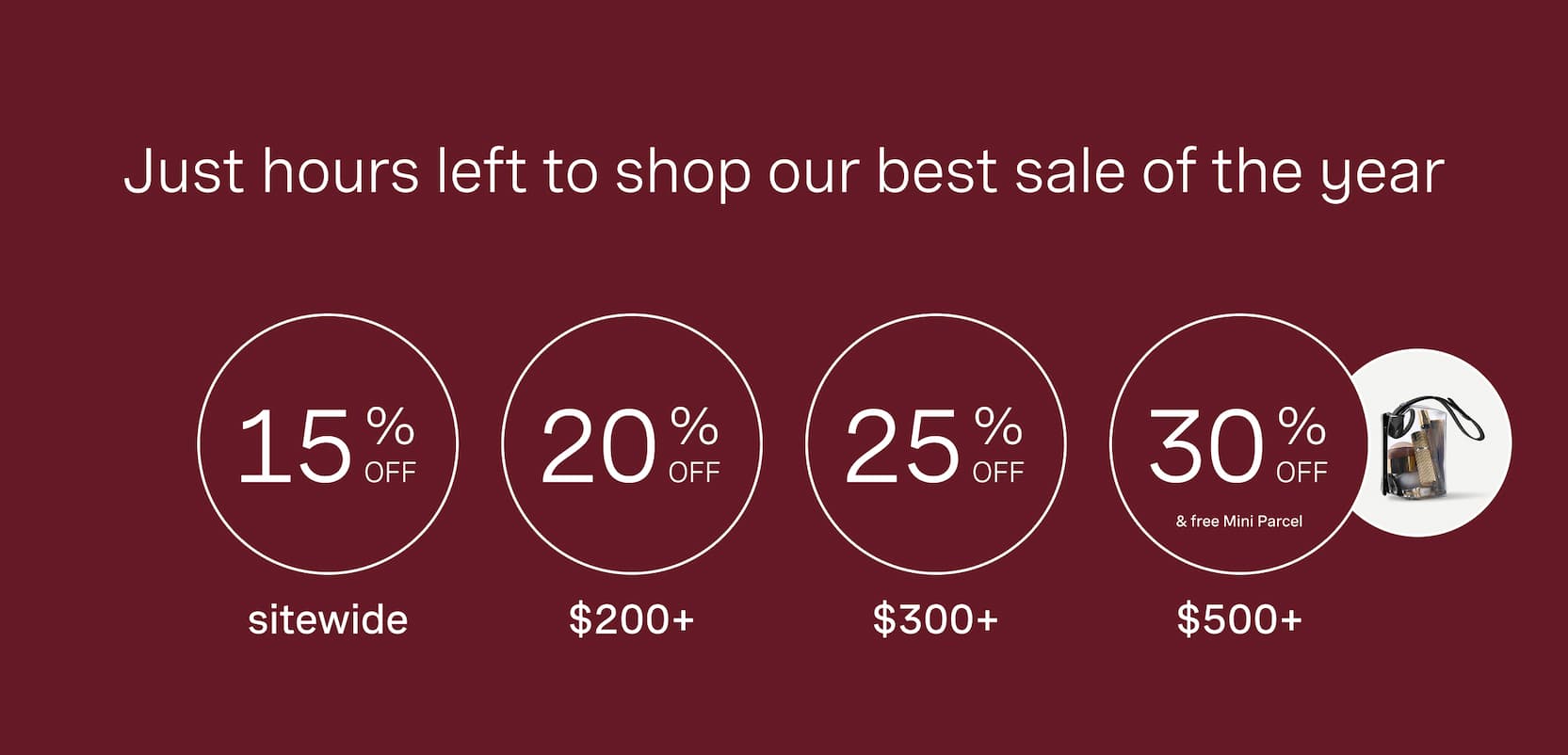 hours left to shop