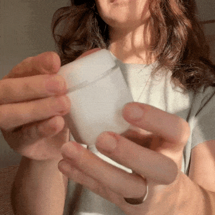 Click to shop Cadence Capsules. GIF of woman using Cadence Capsules