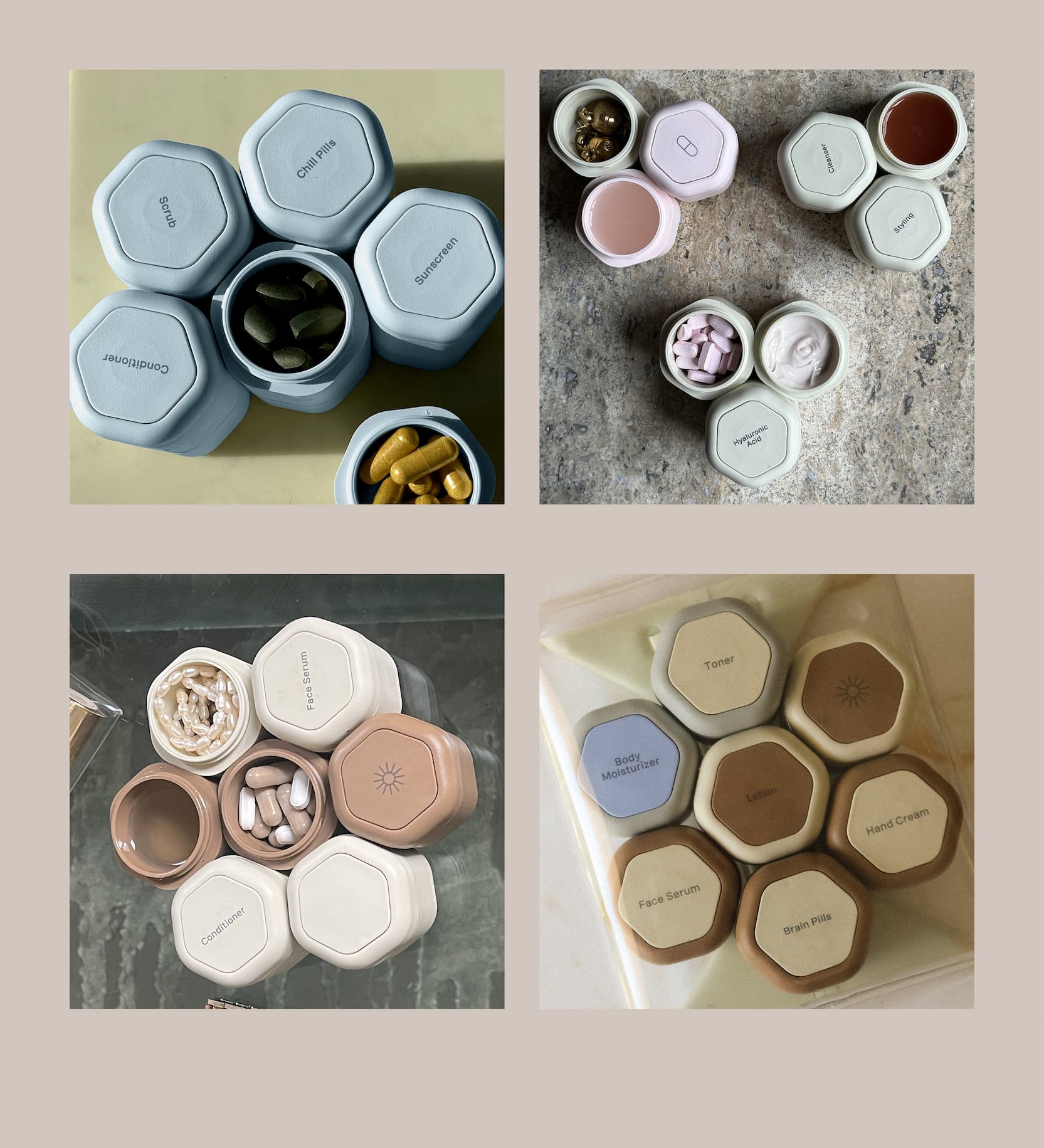 Click to shop The Capsules. Images of Capsule tile customization.