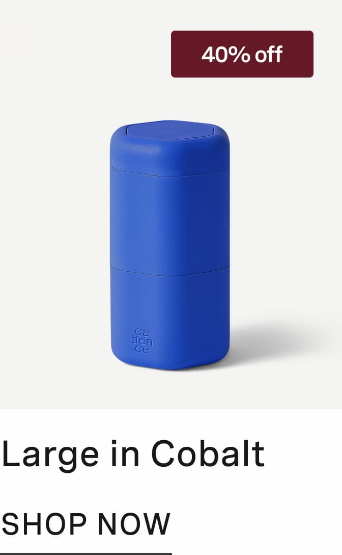 Click to shop Large Capsule in Cobalt