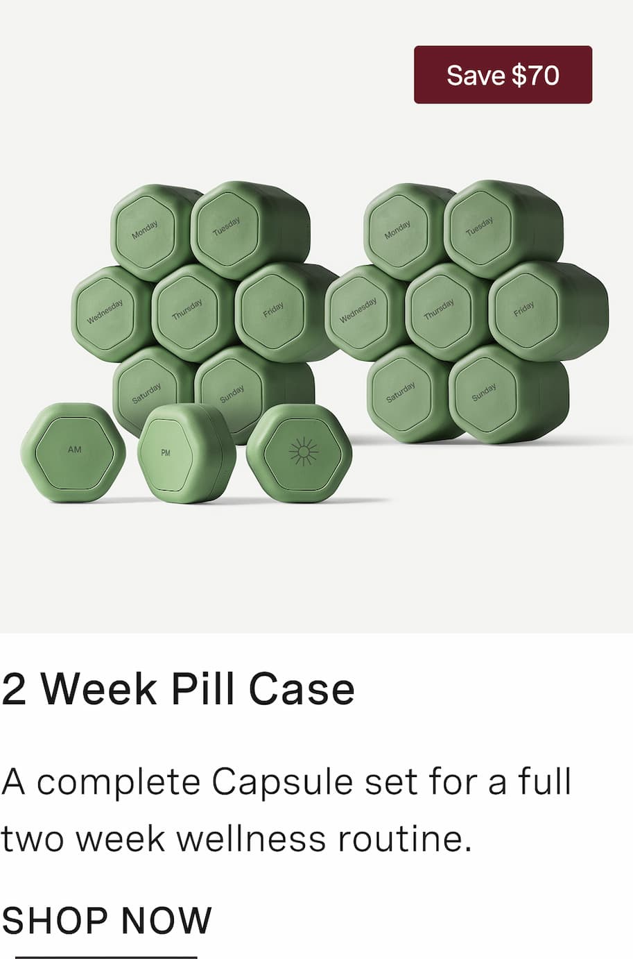 Click to shop The 2 Week Pill Case