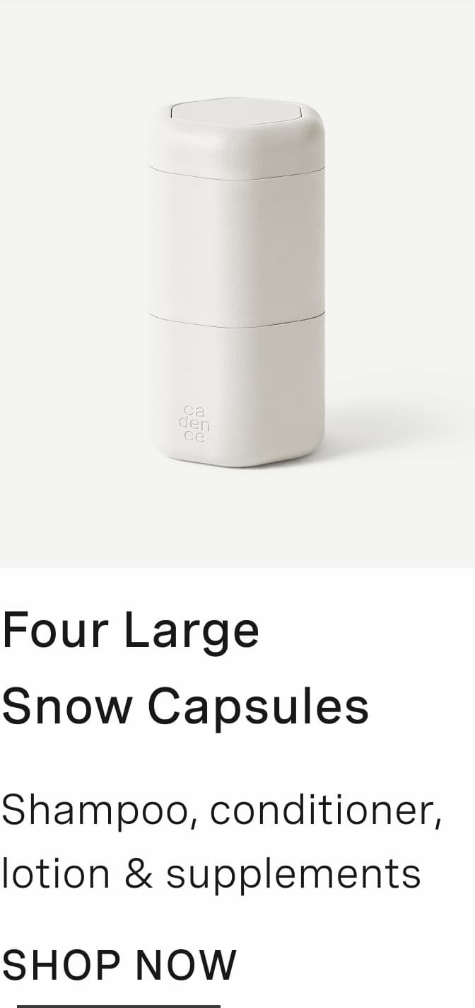 Click to shop Large Snow Capsules
