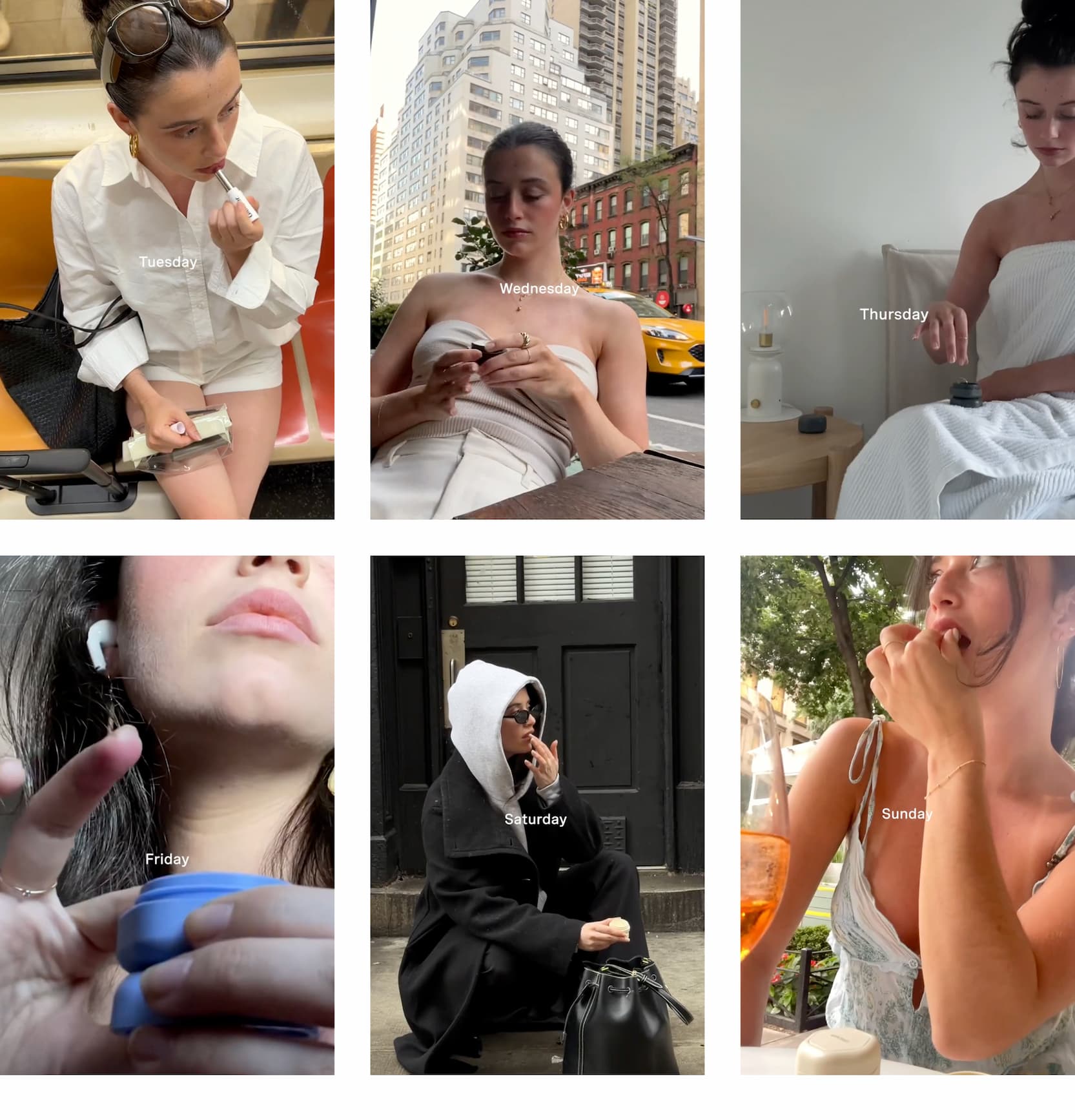 Click to shop Cadence. Images of Bre using her Cadence system every day of the week.