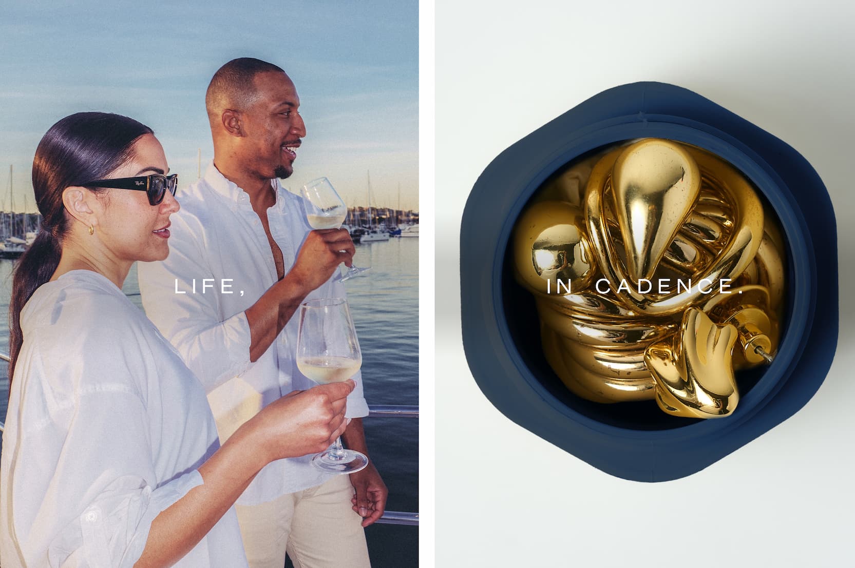Click to shop Harbor. Image of people and filled Harbor Capsule