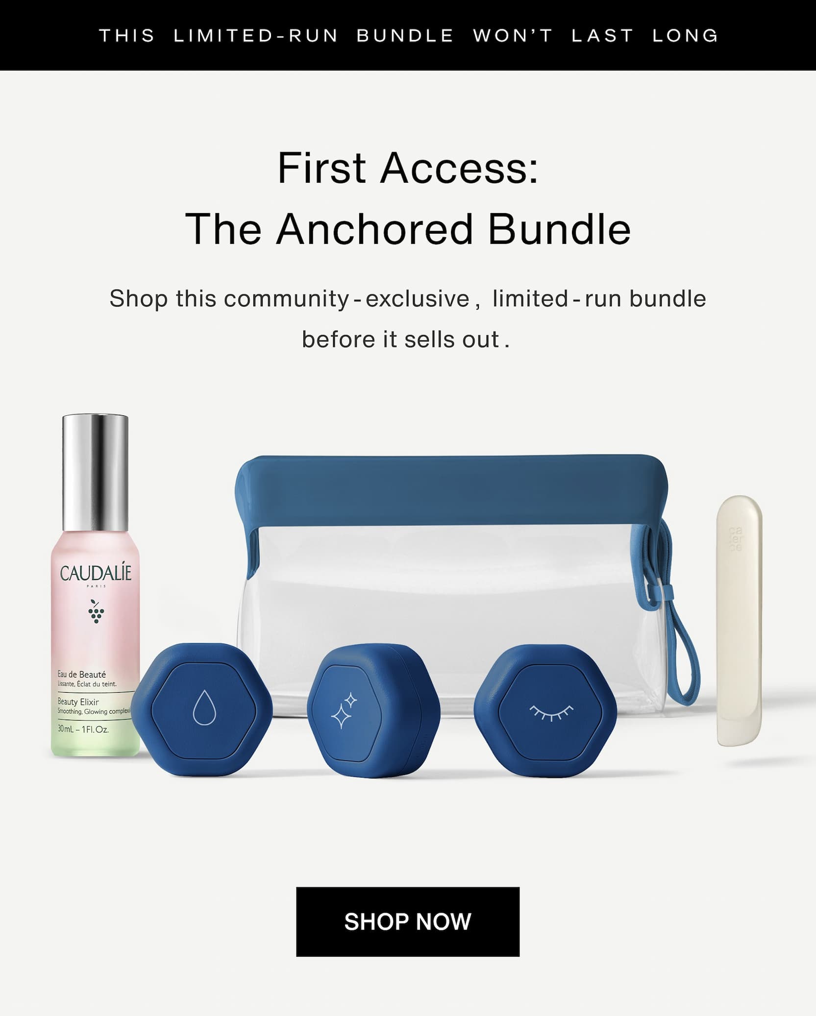 Click to shop The Anchored Bundle. First Access: The Anchored Bundle. Use passcode GETANCHORED to shop this community-exclusive, limited-run bundle before it sells out. Image of The Anchored Bundle.