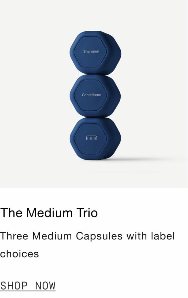Click to shop The Medium Trio in Harbor