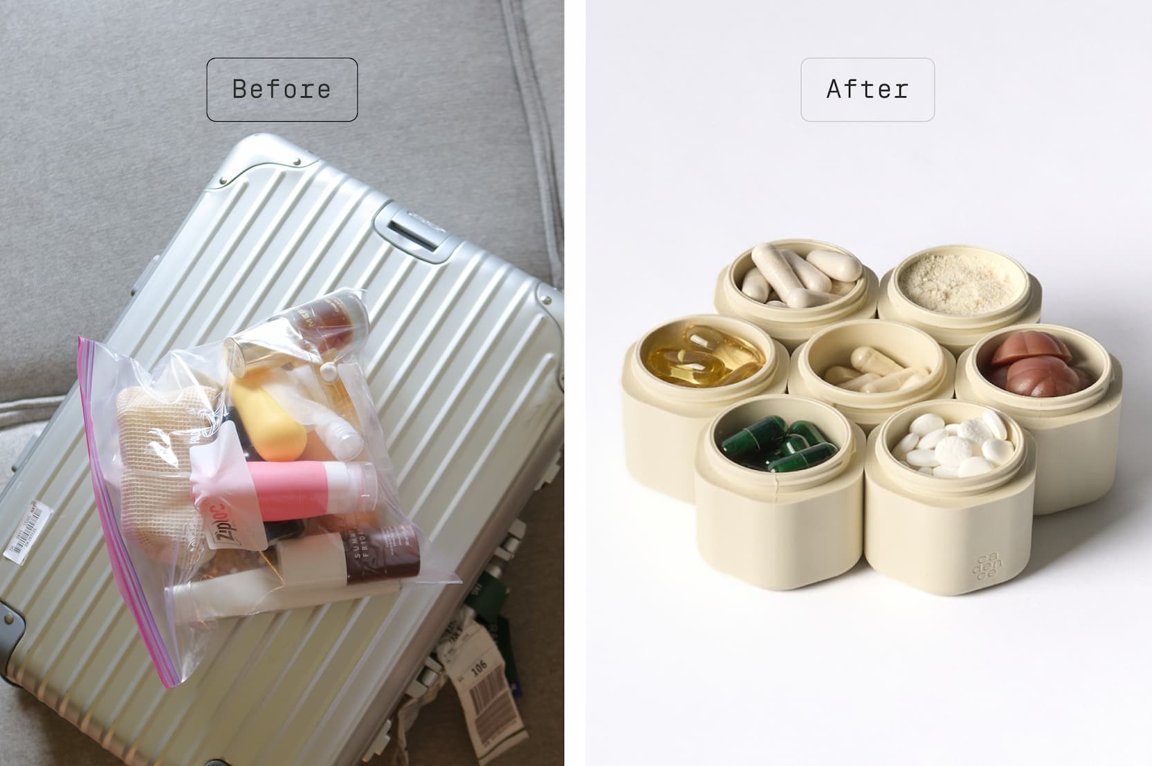 Click to shop The Earth Day Sale. Image of before and after Cadendce