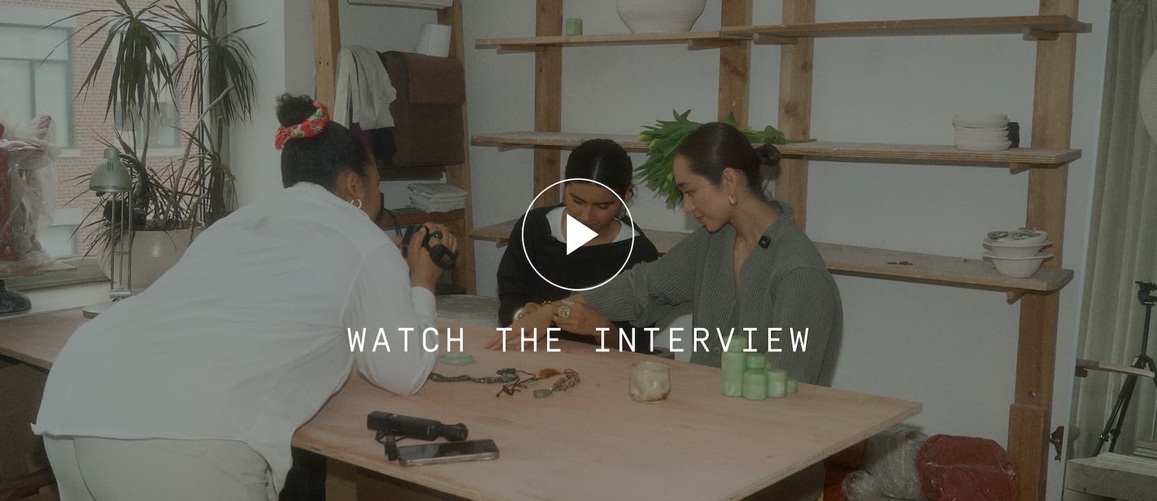 Click to watch the interview. Image of Teya and Steph.