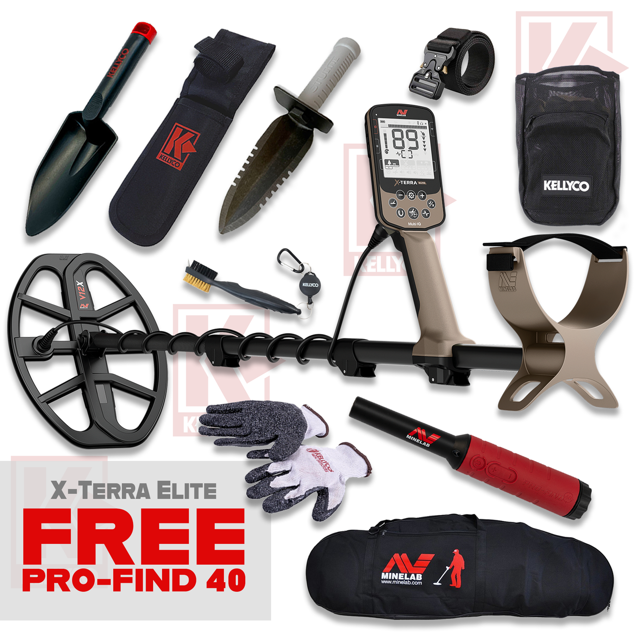 Image of Minelab X-Terra Elite Metal Detector Basic Bundle