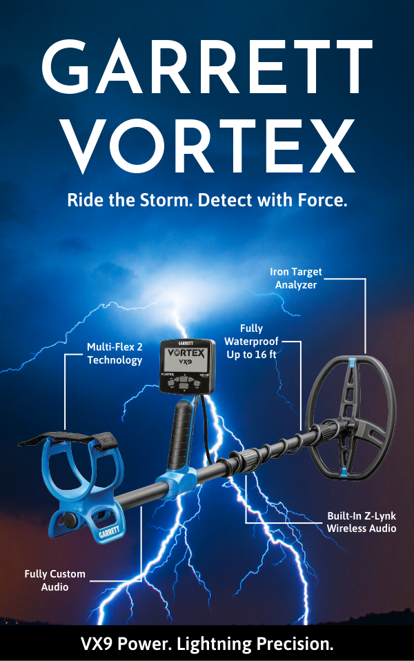 Garrett Vortex - Ride the storm, detect with force