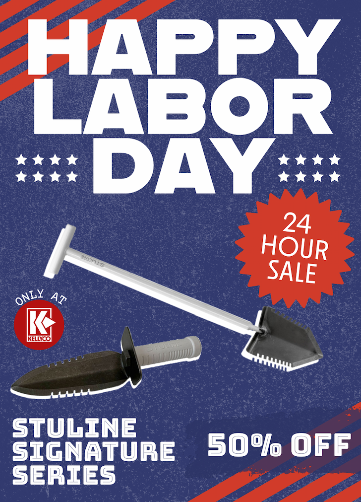 Happy Labor Day! Celebrate with 50% off Stuline Shovels! 
