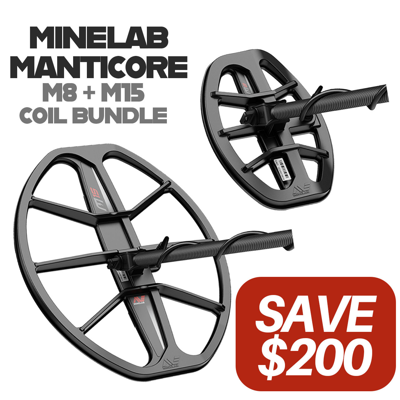 Image of Minelab Manticore Coil Bundle M8 + M15