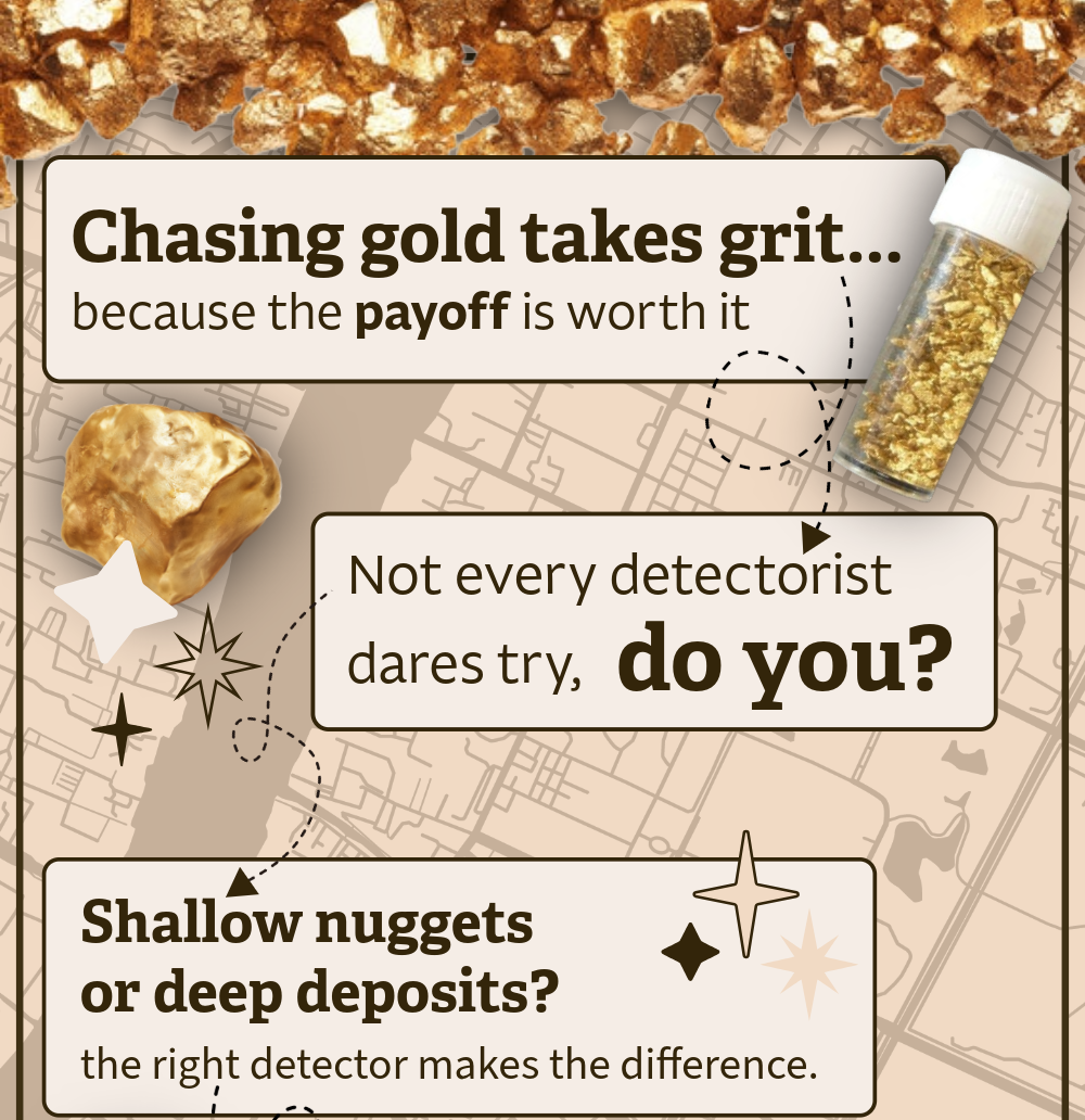Chasing gold take grit... because the payoff is worth it!