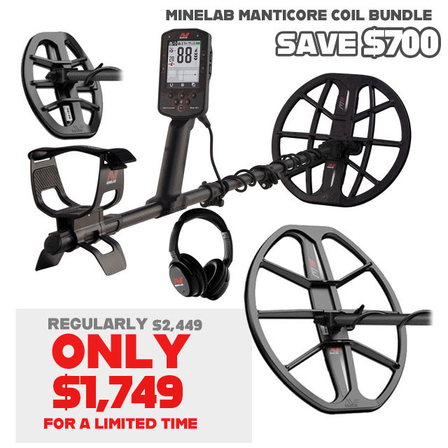 Image of Minelab Manticore Metal Detector Coil Bundle M8 M11 M15