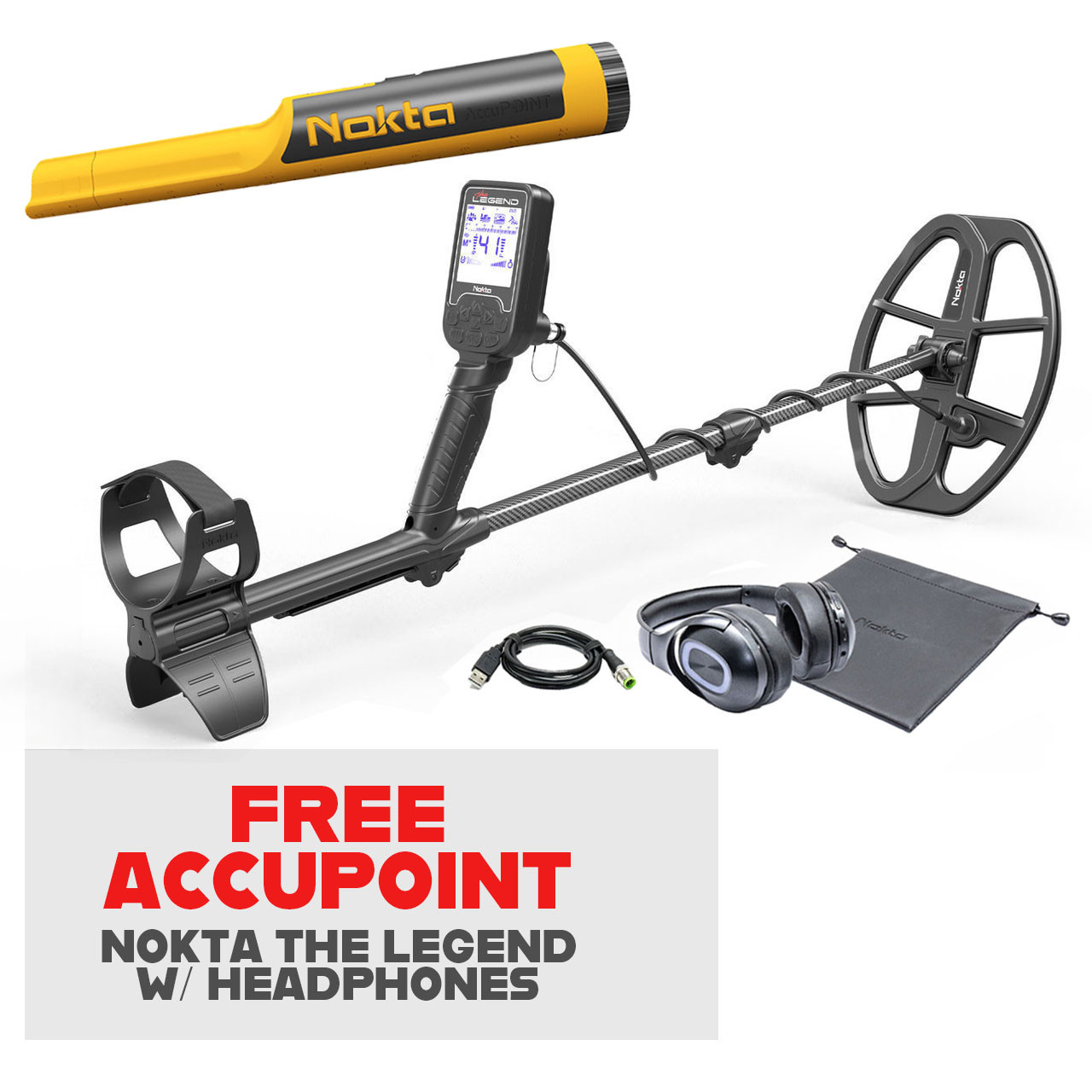 Image of Nokta The Legend Metal Detector with Headphones