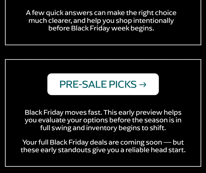shop pre-sale picks!