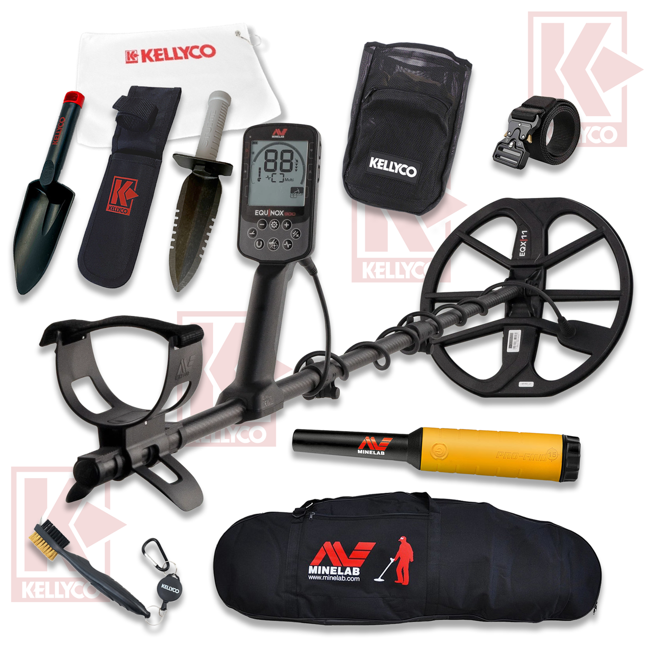 Image of Minelab Equinox 900 Metal Detector Pro Bundle