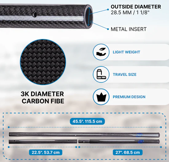 carbon fiber shaft detail