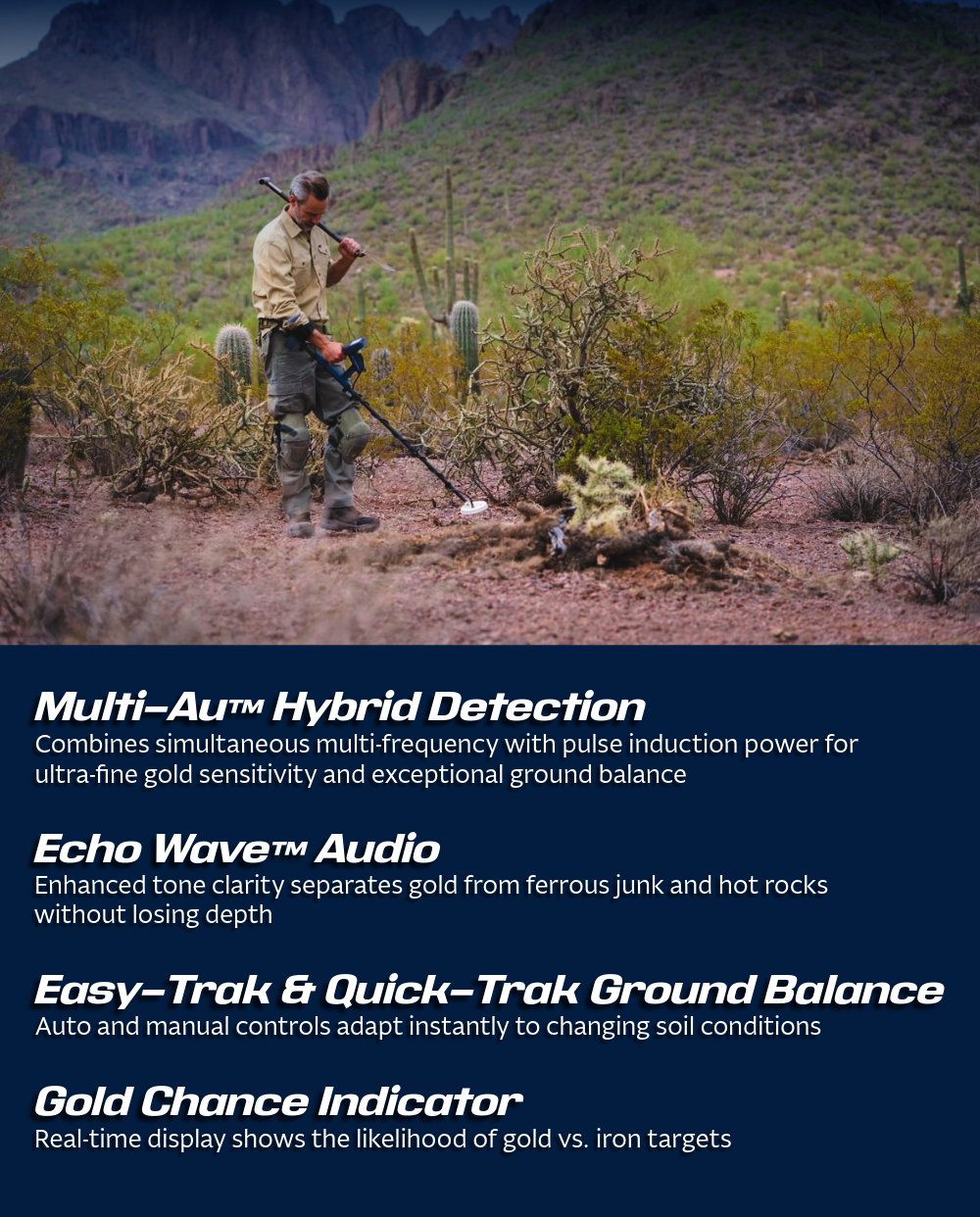 Multi-Au hybrid detection, Echo Wave audio, & Gold Chance Indicator 