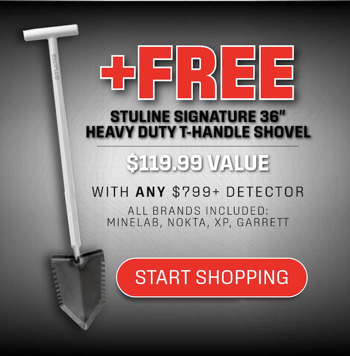 Spring Sale: Get a FREE Stuline 36" Shovel with any detector $799+ 
