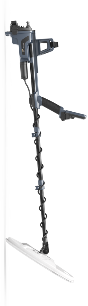 Nokta's Magnetar 9000 Detector side-view displayed vertically