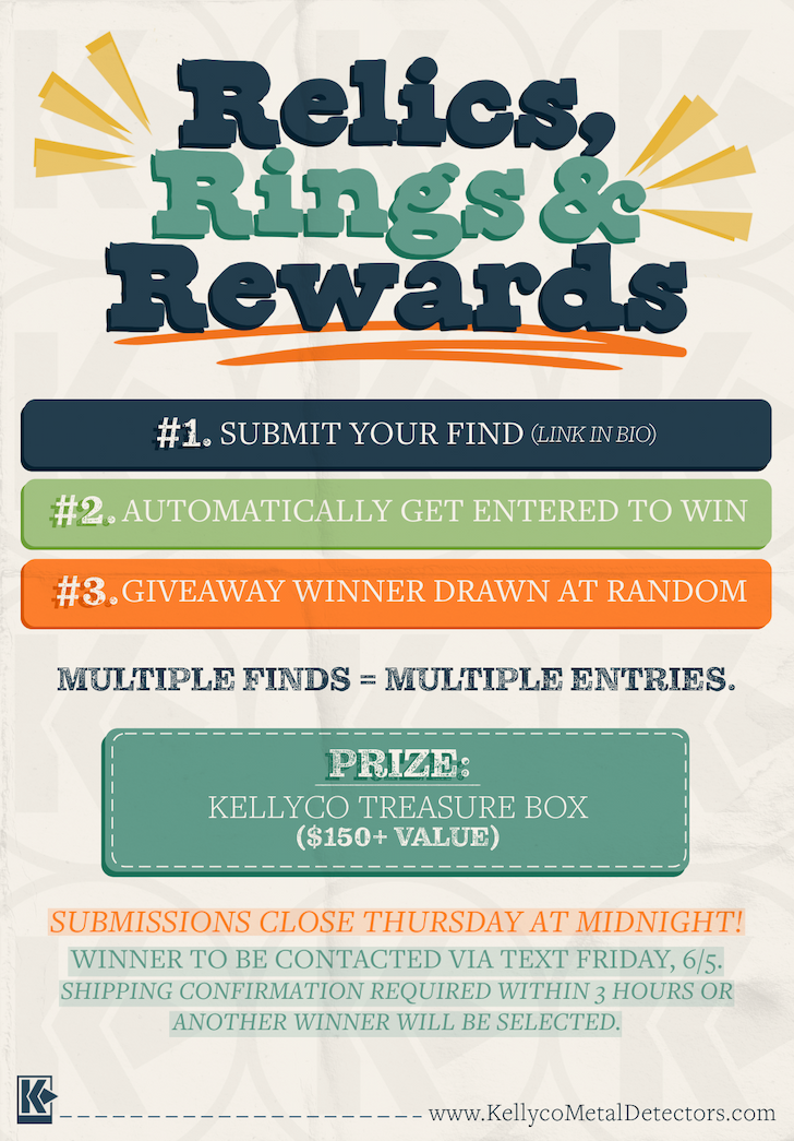 Relics, Rings, And Rewards! Submit your find for a chance to win $150+ treasure box
