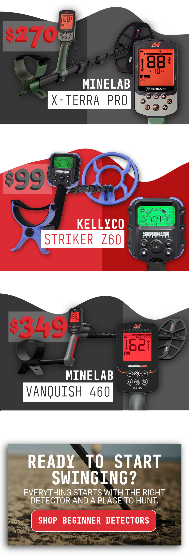 Get into the hunt: shop beginner detectors! 